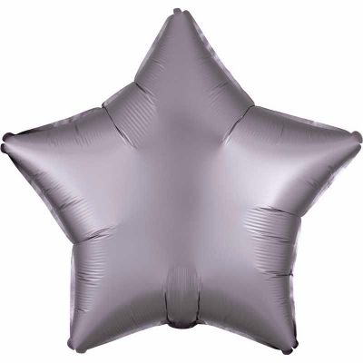 19 Inch Satin Luxe Greige Star Foil