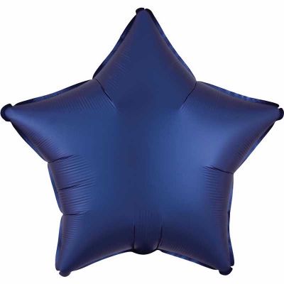 19 Inch Satin Luxe Navy Star Foil