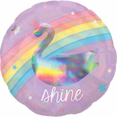 18 Inch Magical Rainbow Holographic Foil Balloon