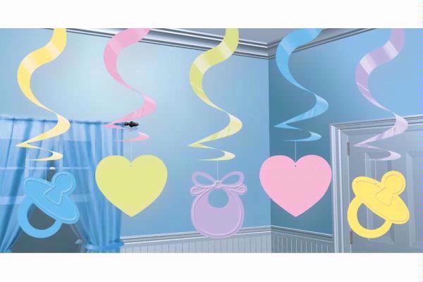 Baby Shower Hanging Swirl Decoration