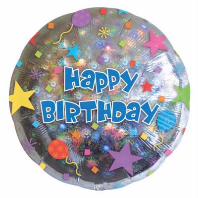 18 Inch Confetti Birthday Foil Balloon