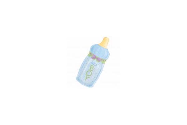 Baby Bottle Boy Jumbo Foil Balloon