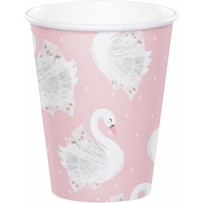  9oz Stylish Swan Party Cups (pack quantity 8) 