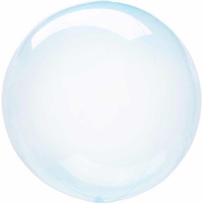 18 Inch Crystal Clearz Blue Balloon