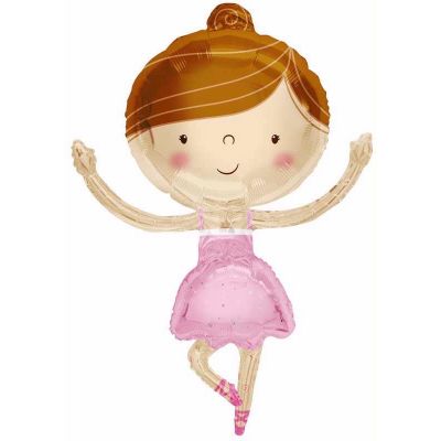 36 Inch Ballerina Foil Balloon