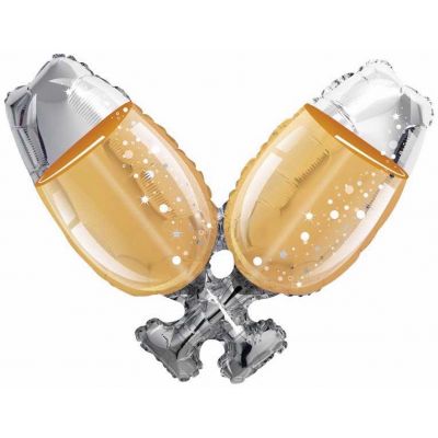 36 Inch Champagne Glass Foil Balloon