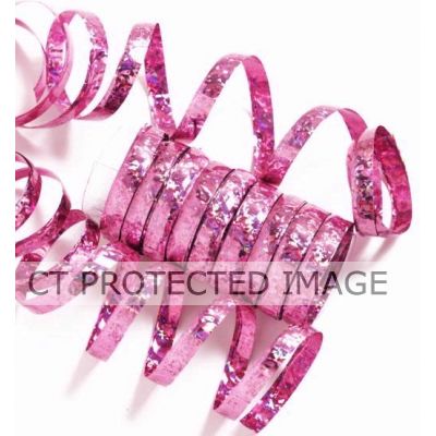 10pc Rose Petal Holographic Streamers