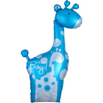 Baby Boy Giraffe Super Shaped Foil Balloon Balloon