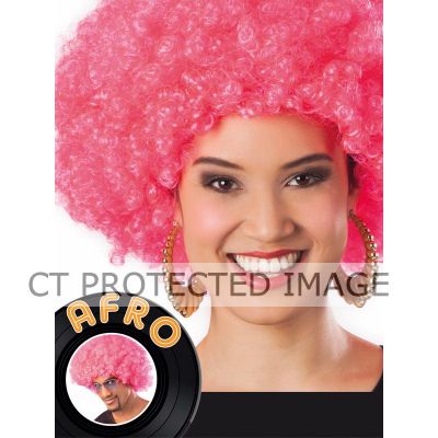 Pink Afro Wig