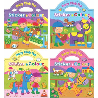 4assorted My Pony & Me Sticker And Colour