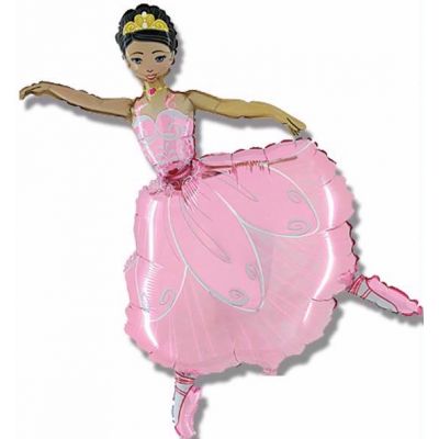 Ballerina Shaped Foil Balloon