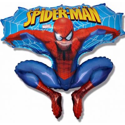 Spiderman Shaped Foil Balloon