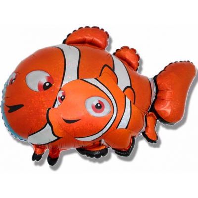 Clown Fish Shaped Foil Balloon