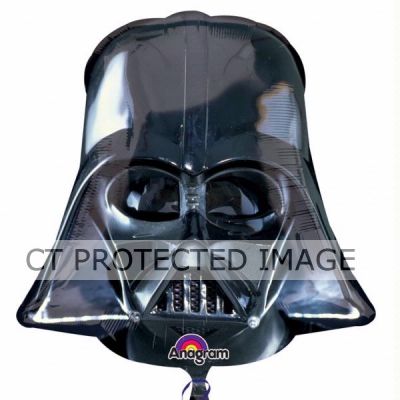 Darth Vader Black Helmetallic Super Shaped Foil Balloon