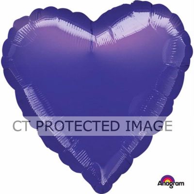 18 Inch Metallic Purple Heart Foil