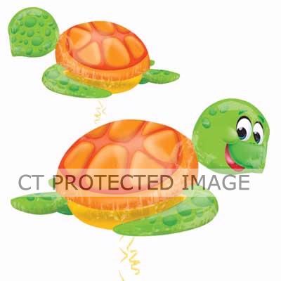 Silly Sea Turtle Super Shaped Foil Balloon