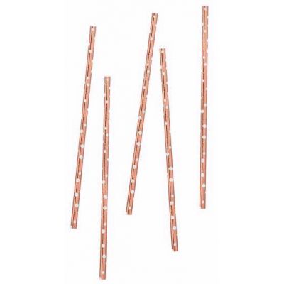  Rose Gold Dot Straws (pack quantity 20) 
