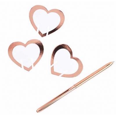  Rose Gold Glass Place Card (pack quantity 10) 