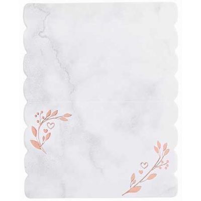  Rose Gold Leaf Place Card (pack quantity 10) 