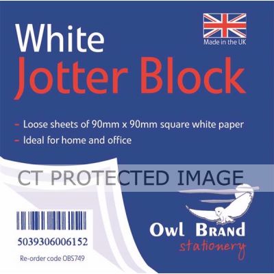 White Jotter Block  6s