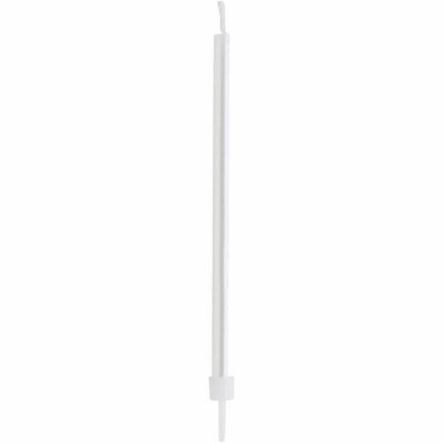  White Skinny Candles & Holders (pack quantity 12) 
