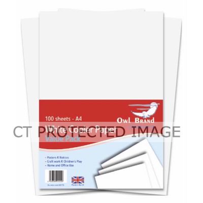 A4 Sheets White Copier Paper   (pack quantity 100) X5