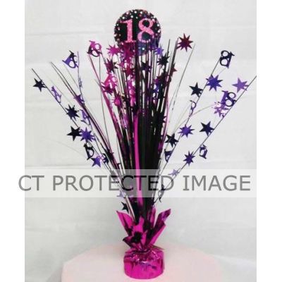 18th Pink Sparkles Spray Centrepiece