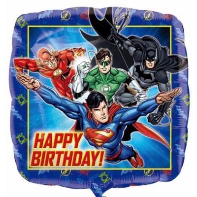Justise League Birthday 18 Inch Foil