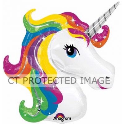 Rainbow Unicorn Super Shaped Foil Balloon