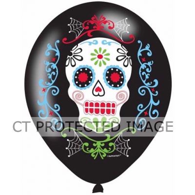  11 Inch Day Of The Dead Latex (pack quantity 6) 