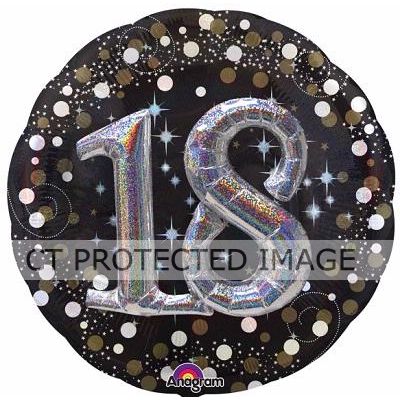 Sparkling 18th Birthday 3d Foil