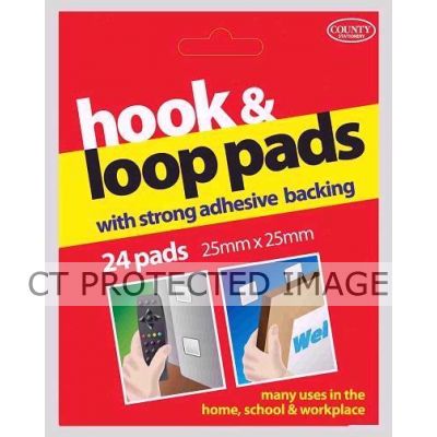  25mm Hook & Loop Pads   (pack quantity 25) X12
