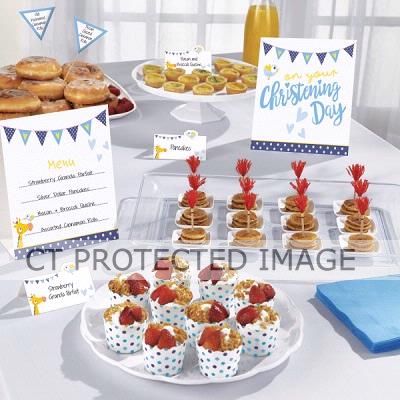 12pc Christening Blue Buffet Kit