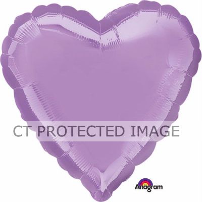 18 Inch Pearl Lavender Heart Foil