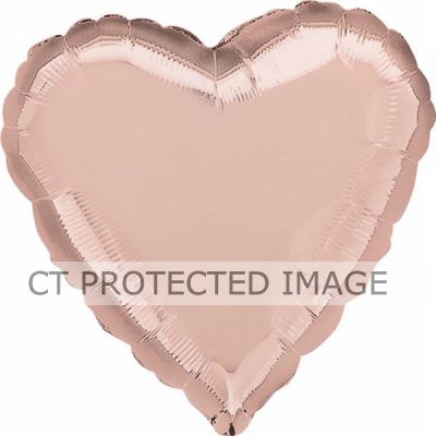 18 Inch Rose Gold Heart Foil