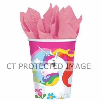  266ml Unicorn Cups (pack quantity 8) 