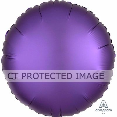 Satin Luxe Purple Royale Circle 18 Inch Foil