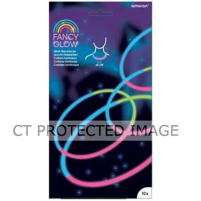 20cm Tri-colour Glow Necklace (pack quantity 10) 