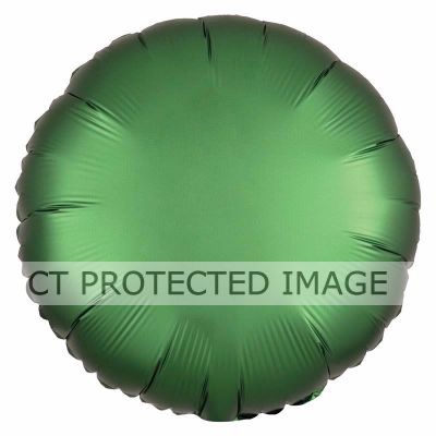 18 Inch Satin Luxe Emerald Circle Foil