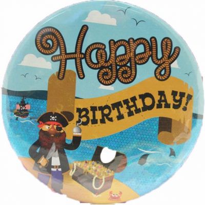 15cm Pirate Party Badge