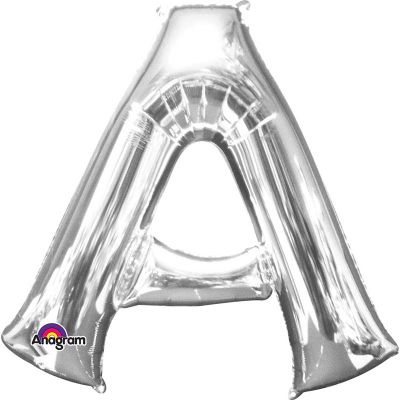 16 Inch Silver Letter A Shaped Foil