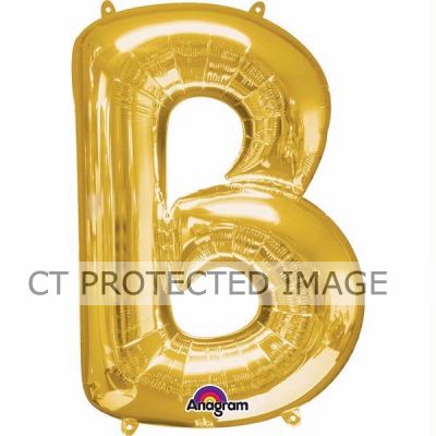 16 Inch Gold Letter B Shaped Foil