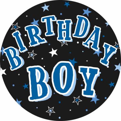 15cm Birthday Boy Party Badge
