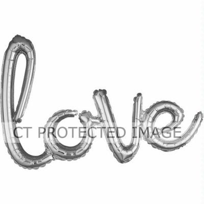 Love Silver Air-fill Foil Script
