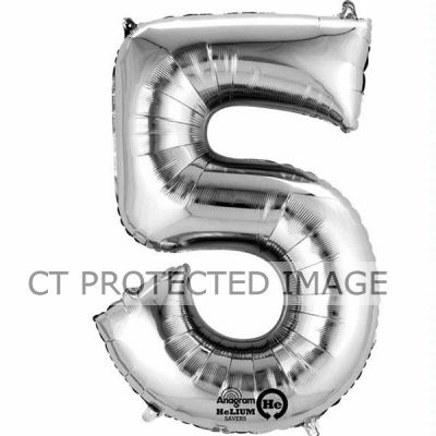 16 Inch Number 5 Silver Air-fill Foil