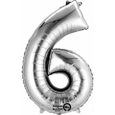 16 Inch Number 6 Silver Air-fill Foil