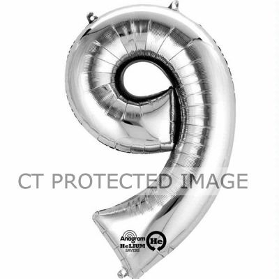 16 Inch Number 9 Silver Air-fill Foil