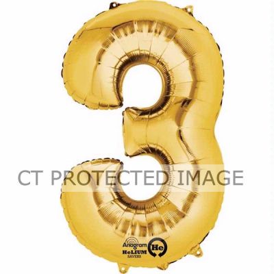 16 Inch Number 3 Gold Air-fill Foil
