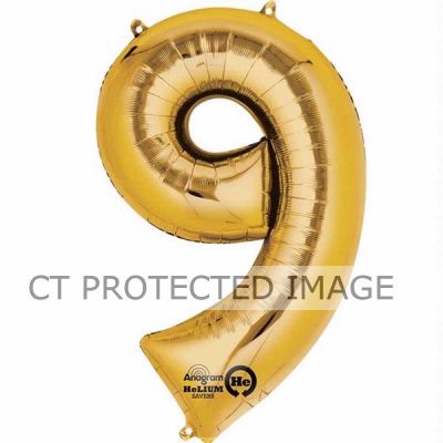 16 Inch Number 9 Gold Air-fill Foil