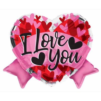 18 Inch I Love You Bow Foil Balloon
